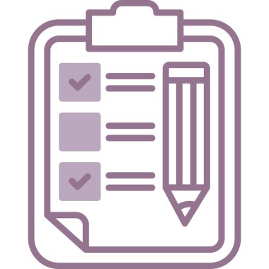 Kalem simgesi vektör illüstrasyon tasarımlı pano