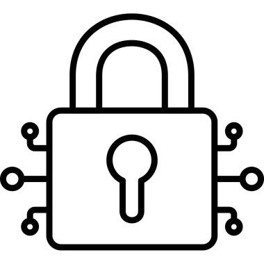 ikon vektör illüstrasyonunu kilitle