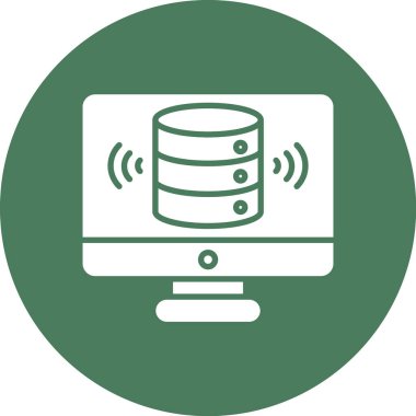 veritabanı simgesi, vektör resimleme