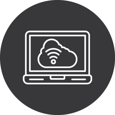 bulut hesaplama vektörü simgesi