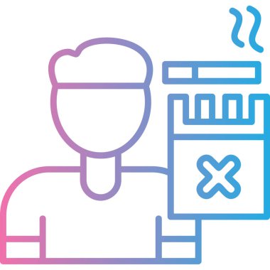 Bir insan simgesinin vektör illüstrasyonu