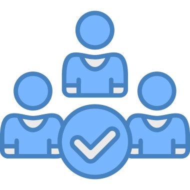 Müşteri simgesi, vektör illüstrasyonu