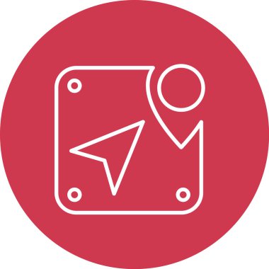 yön ikonu vektör illüstrasyonu