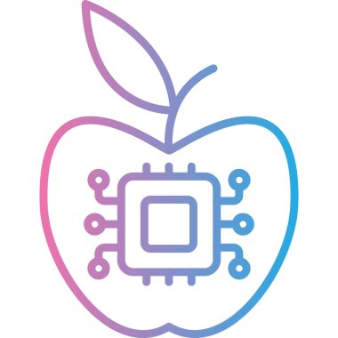 İşlemci. Web simgesi basit illüstrasyon