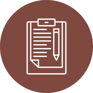 Belge simgesinin vektör illüstrasyonu