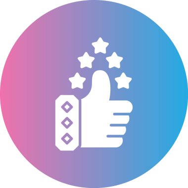 başparmak yukarı simgesi, vektör illüstrasyonu