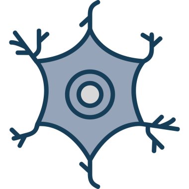 Virüs simgesi. Web için basit virüs vektör simgeleri çizimi