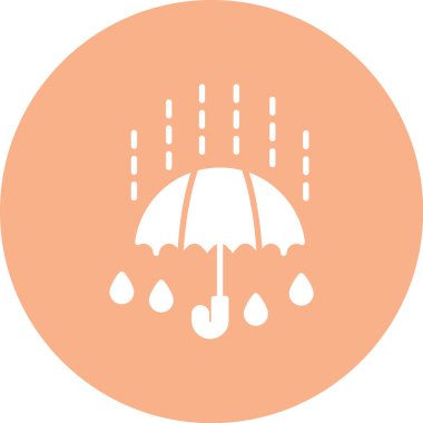 şemsiye simgesi vektör illüstrasyonu