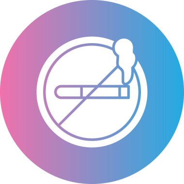 vektör sigara Simgesi illüstrasyonu