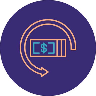 Para çantasının vektör simgesi