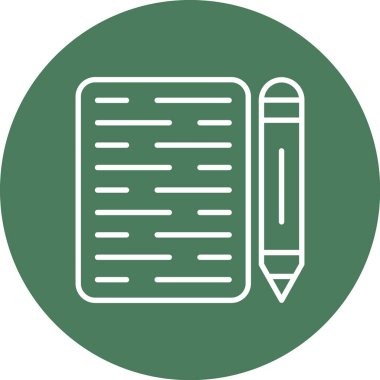 Not defteri. Web simgesi basit illüstrasyon