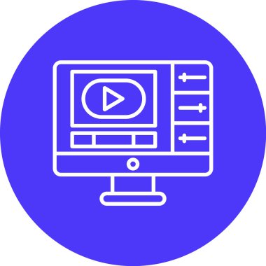 video simgesi vektör illüstrasyonu