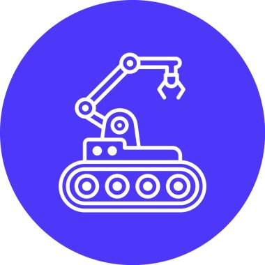 Robotik Kol simgesinin vektör çizimi