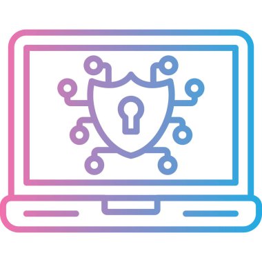 bilgisayar virüsü güvenlik vektör çizimi