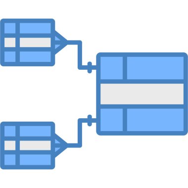 Sunucu. Web simgesi basit illüstrasyon
