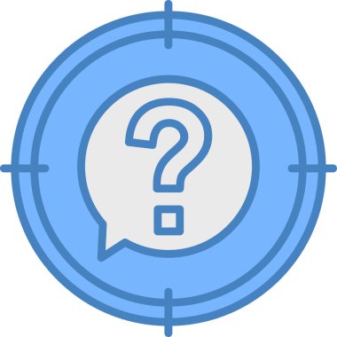 Soru işareti. Web simgesi