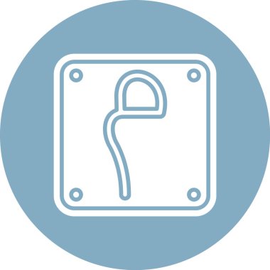 İzole edilmiş tek bir kanca simgesinin vektör çizimi