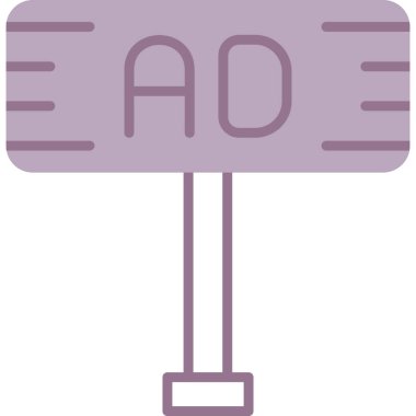 Reklam ikonu. Web simgesi