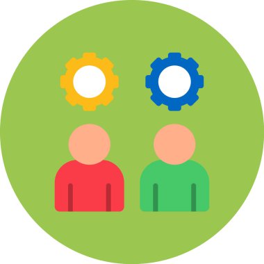 takım vektör simgesi modern basit tasarım illüstrasyonu