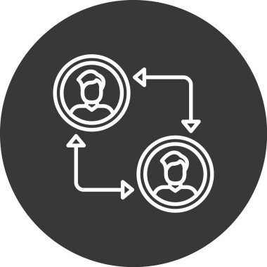 İnsan simgesinin vektör illüstrasyonu