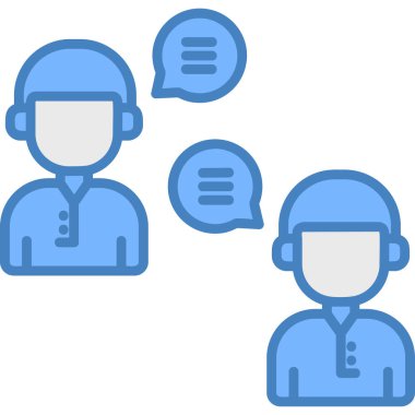 Eğilim biçimi izole edilmiş arkaplan içerisinde sohbet iletişim simgesi