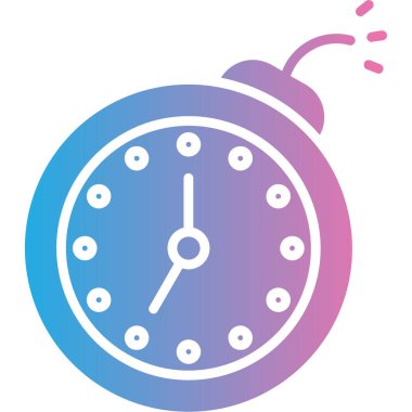 Zaman simgesi vektör illüstrasyonu