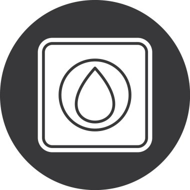 Su bırakma simgesinin vektör illüstrasyonu