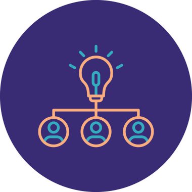 Ampul. Web simgesi basit illüstrasyon