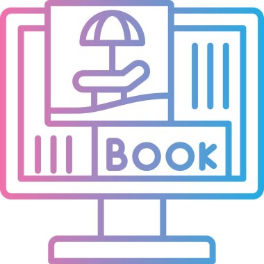 Kitap. Web simgesi basit illüstrasyon