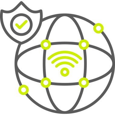 wifi ağ vektör simgesi