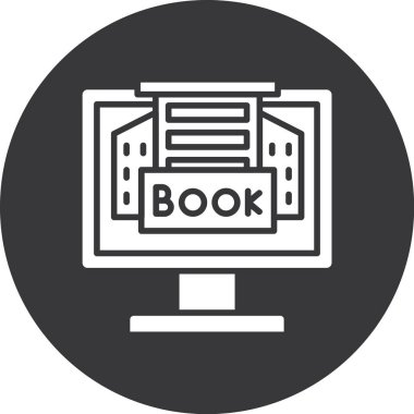 Kitap. Web simgesi basit illüstrasyon