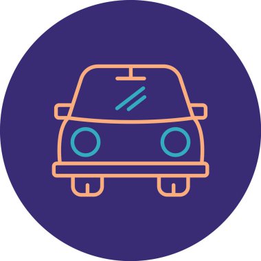 taksi simgesi vektör illüstrasyonu