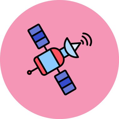 Uydu. Web simgesi basit tasarım