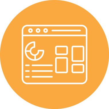 Web tarayıcı penceresi. Basit tasarım