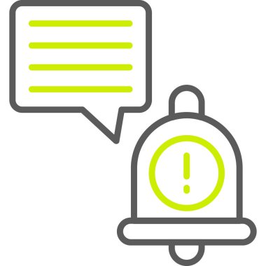 Uyarı uyarısı simgesi dış hat biçiminde