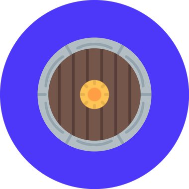 kalkan ikon vektör illüstrasyonu