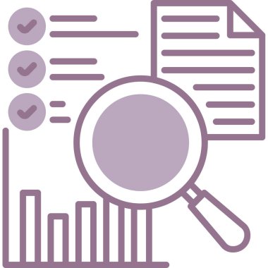 veri analiz vektörü modern simge basit illüstrasyon