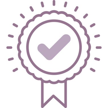 Rozet denetimi simgesi taslak biçimi