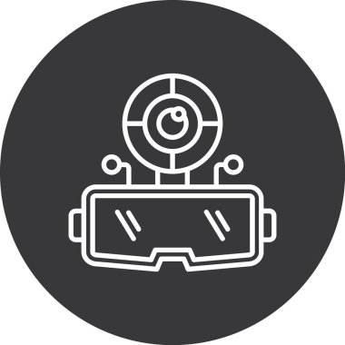 Vr. Web simgesi basit tasarım