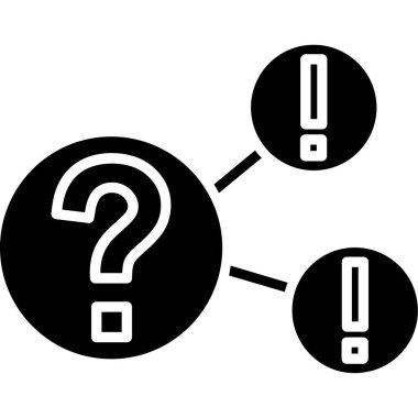 Soru işareti simgesi, basit vektör