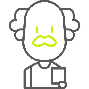 Bir insanın vektör avatarı