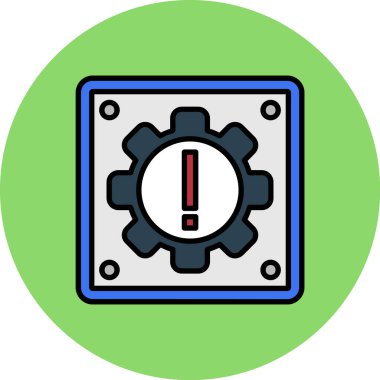 Alarm uyarısı simgesi - dış hat biçiminde