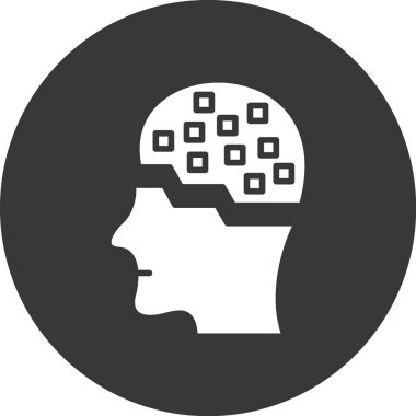 Baş simge vektör çizim