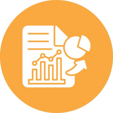 Veri Analytics simgesi, vektör çizim