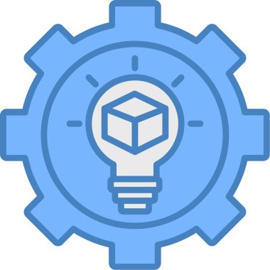 ampul fikri dişli simgesi