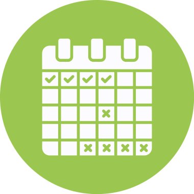 Takvim simgesi, vektör çizimi