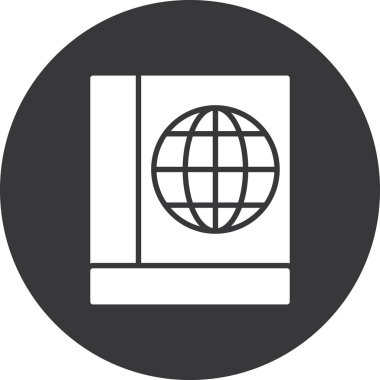 dünya haritası ikon vektör illüstrasyonu