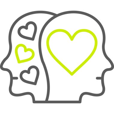 Aşk simgesi vektör illüstrasyonu