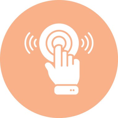 Simgeye dokun, vektör illüstrasyonu