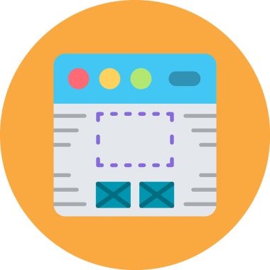 Takvim. Web simgesi basit illüstrasyon